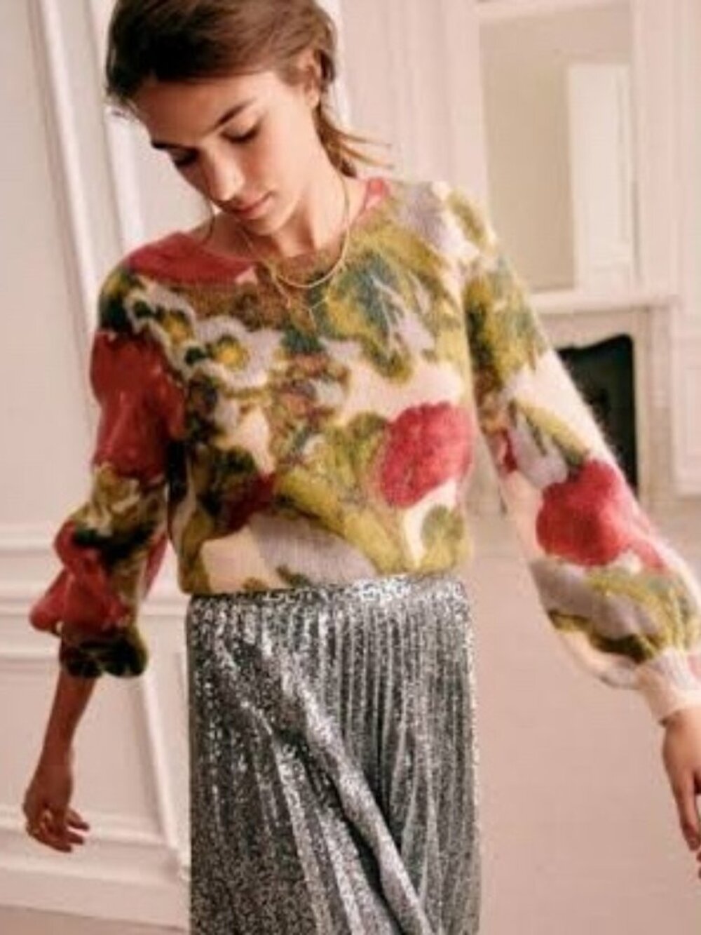 Sézan Alban Jumper in Romantic Printed Floral
